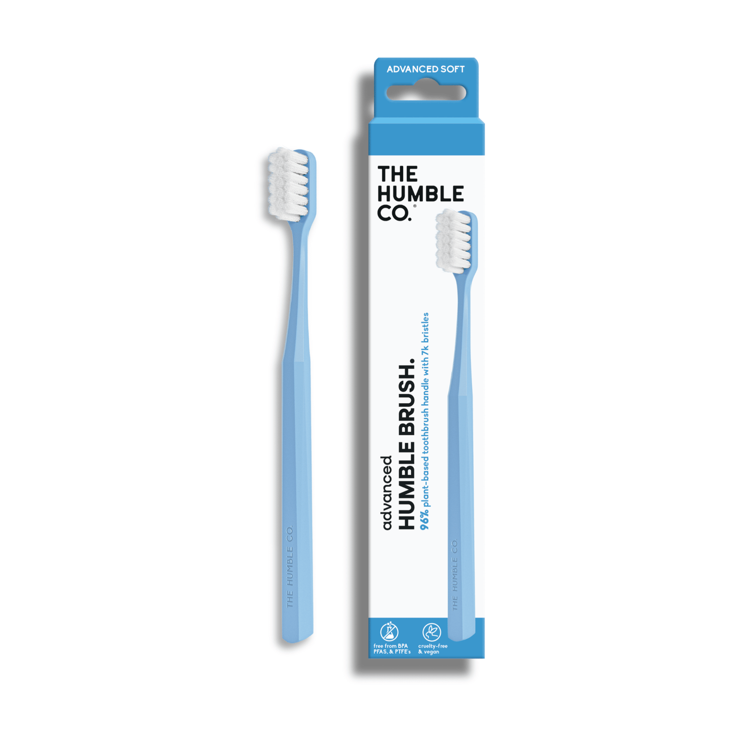 Advanced 7K Plant Based Toothbrush - Blue - humble - usa