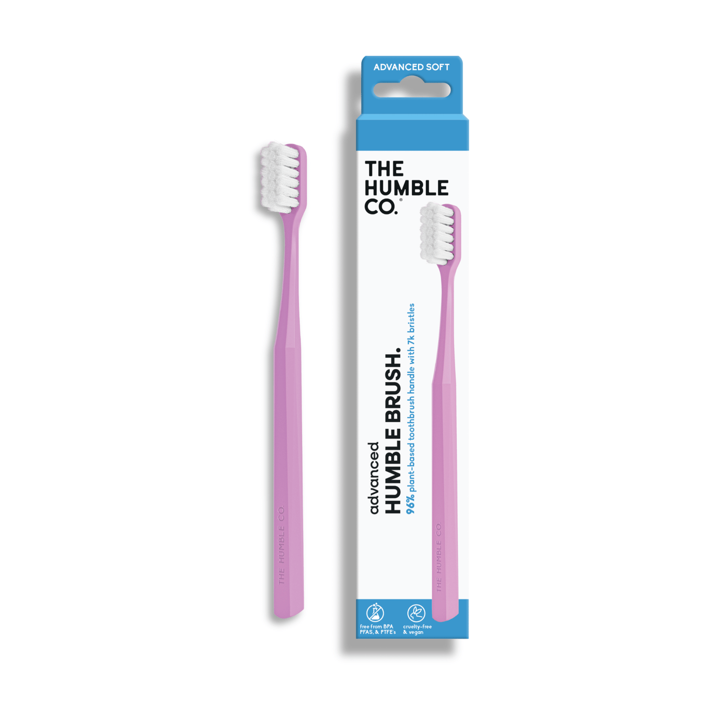Advanced 7K Plant Based Toothbrush - Pink - humble - usa
