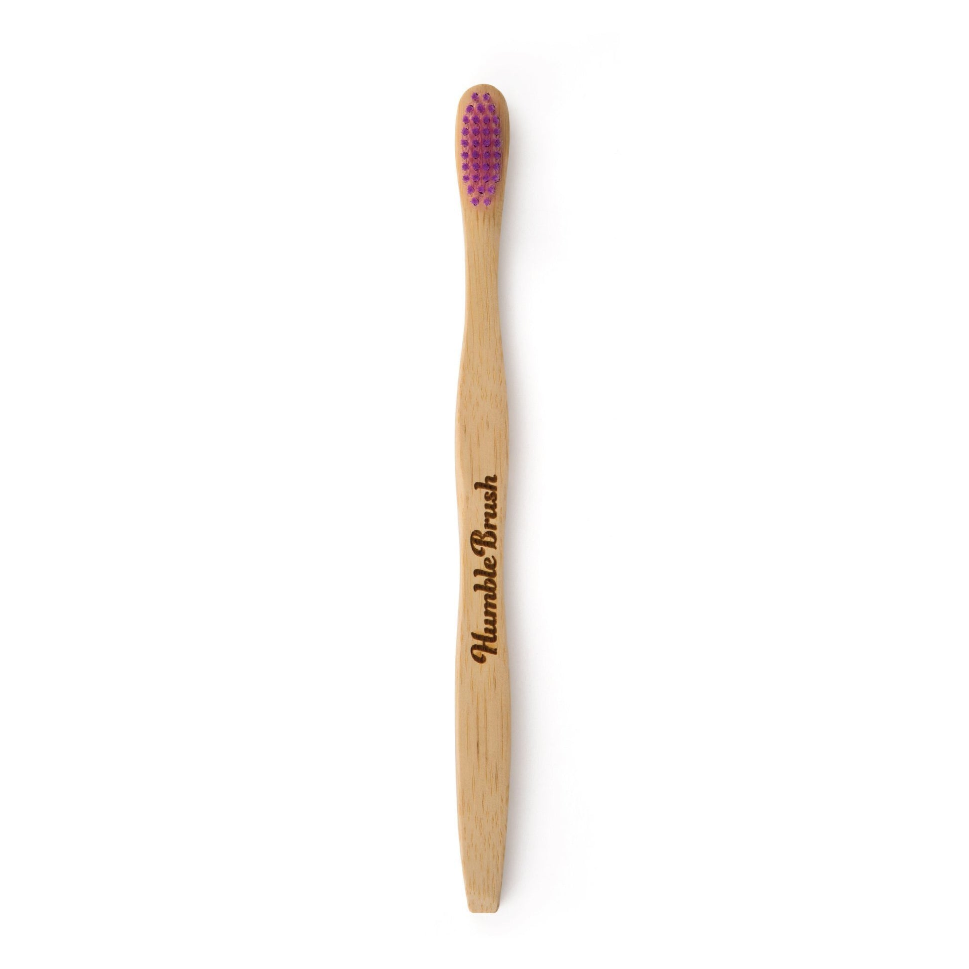 Humble Brush Adult - purple, medium bristles - humble-usa