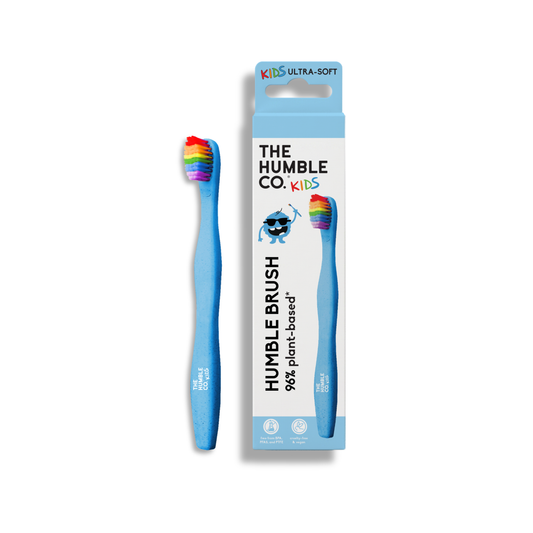 Humble Brush Kids - plant based, ultra-soft bristles, blue