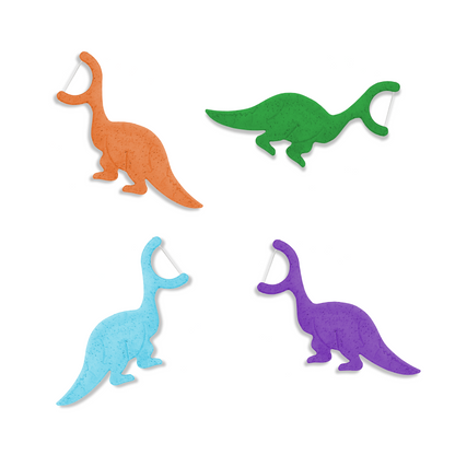 Plant-based Floss Picks - Kids Mint (50 pcs)