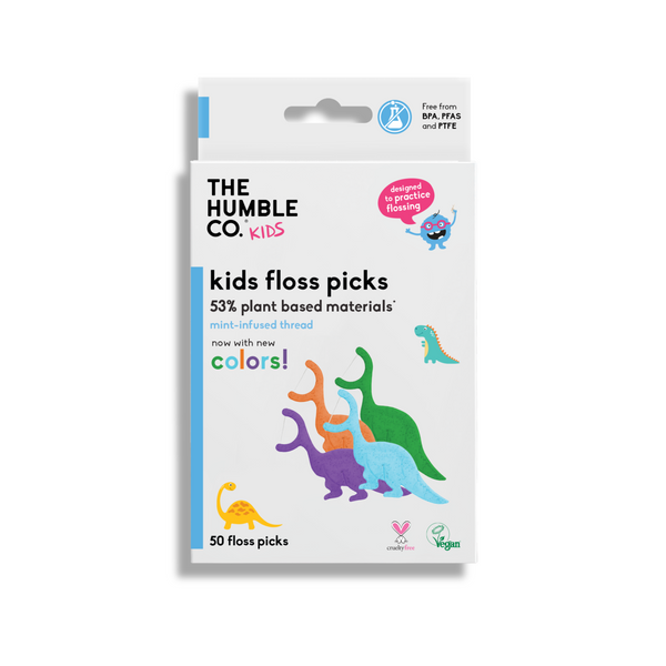 Plant-based Floss Picks - Kids Mint (50 pcs)