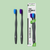 Plant based Toothbrush 2-pack - Sensitive Purple/Blue