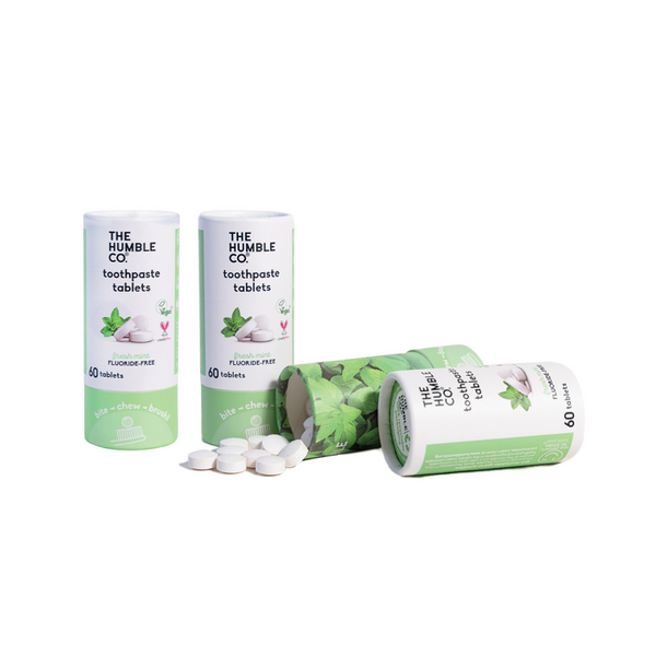 Toothpaste tablets mint fluoride-free 3 pack