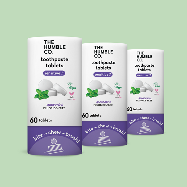 Toothpaste tablets mint fluoride-free 3 pack