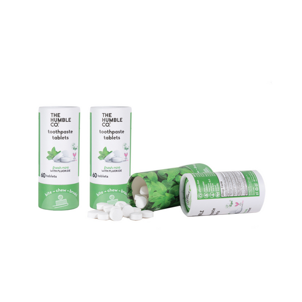 Toothpaste tablets mint with fluoride - 3 pack