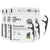 Plant-based Floss Picks - Charcoal Double Thread (200 pcs)