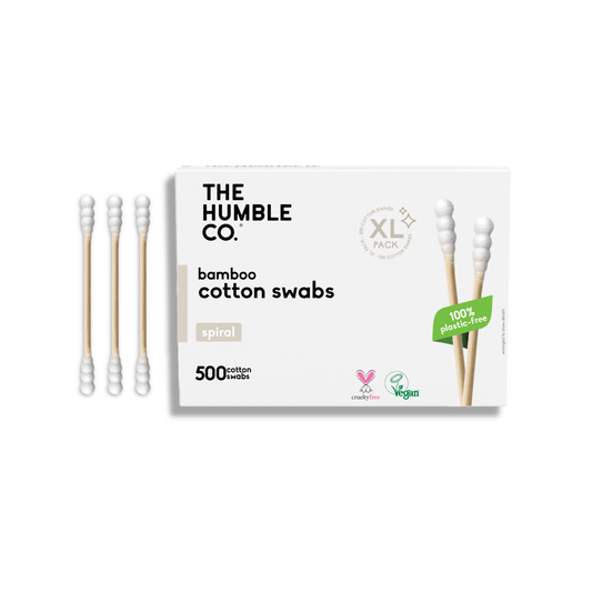 Cotton Swabs - Spiral Tip - White 500 - pack - humble - usa