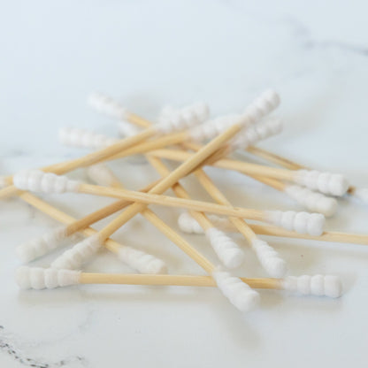 Cotton Swabs - Spiral Tip - White 500 - pack - humble - usa