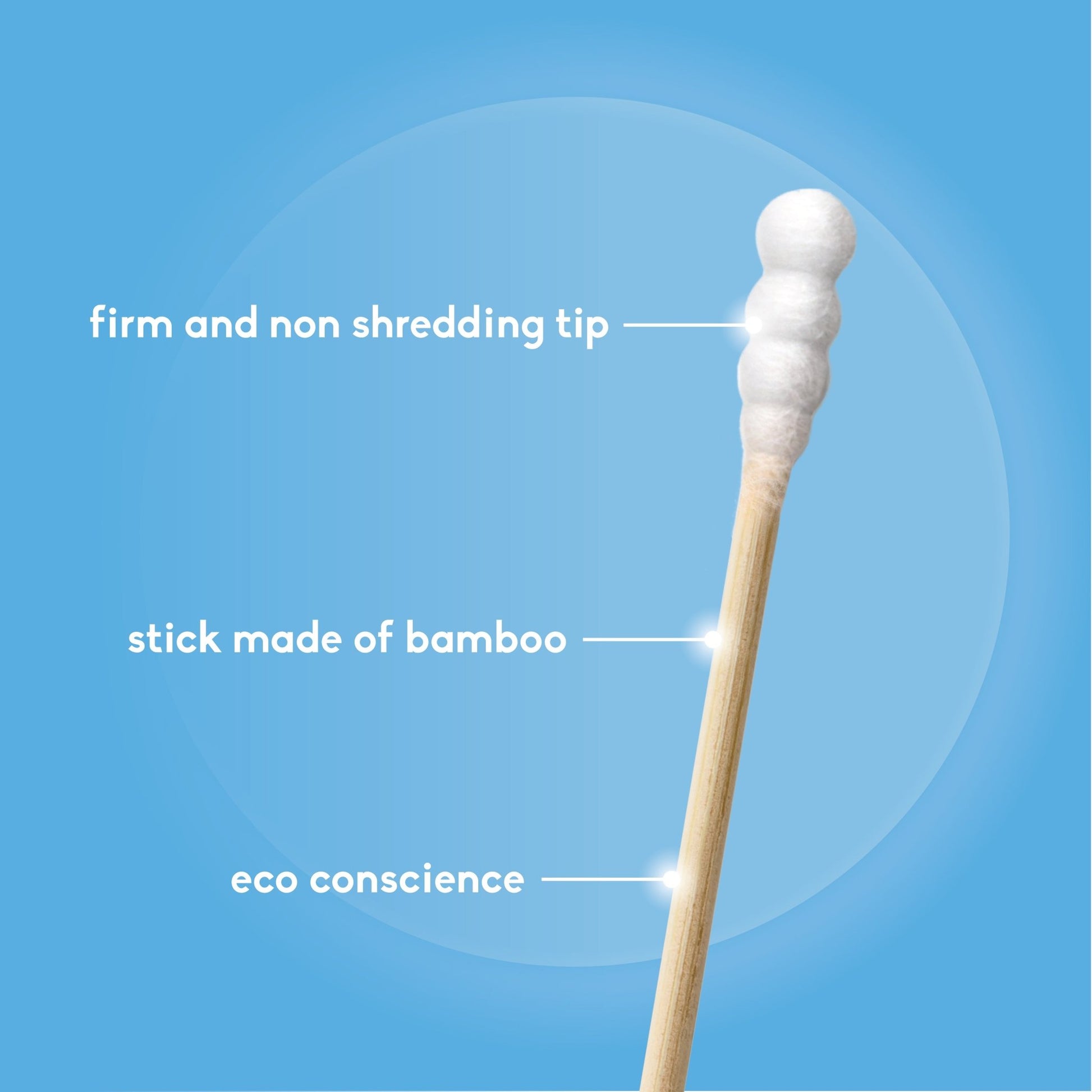 Cotton Swabs - Spiral Tip - White 500 - pack - humble - usa
