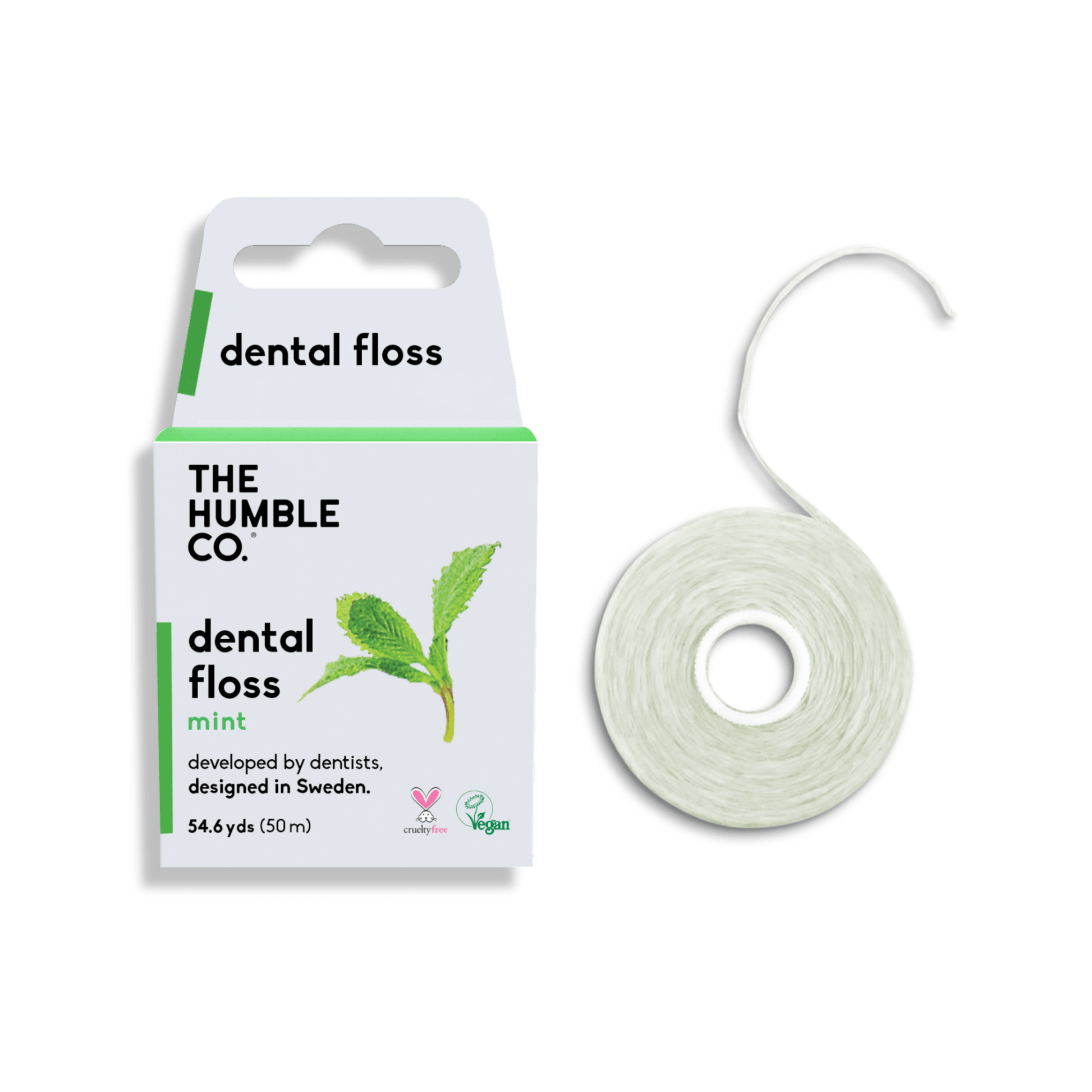 Dental Floss - Fresh Mint 164 ft - humble - usa