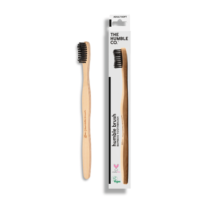 Humble Brush Adult - black, soft bristles - humble - usa