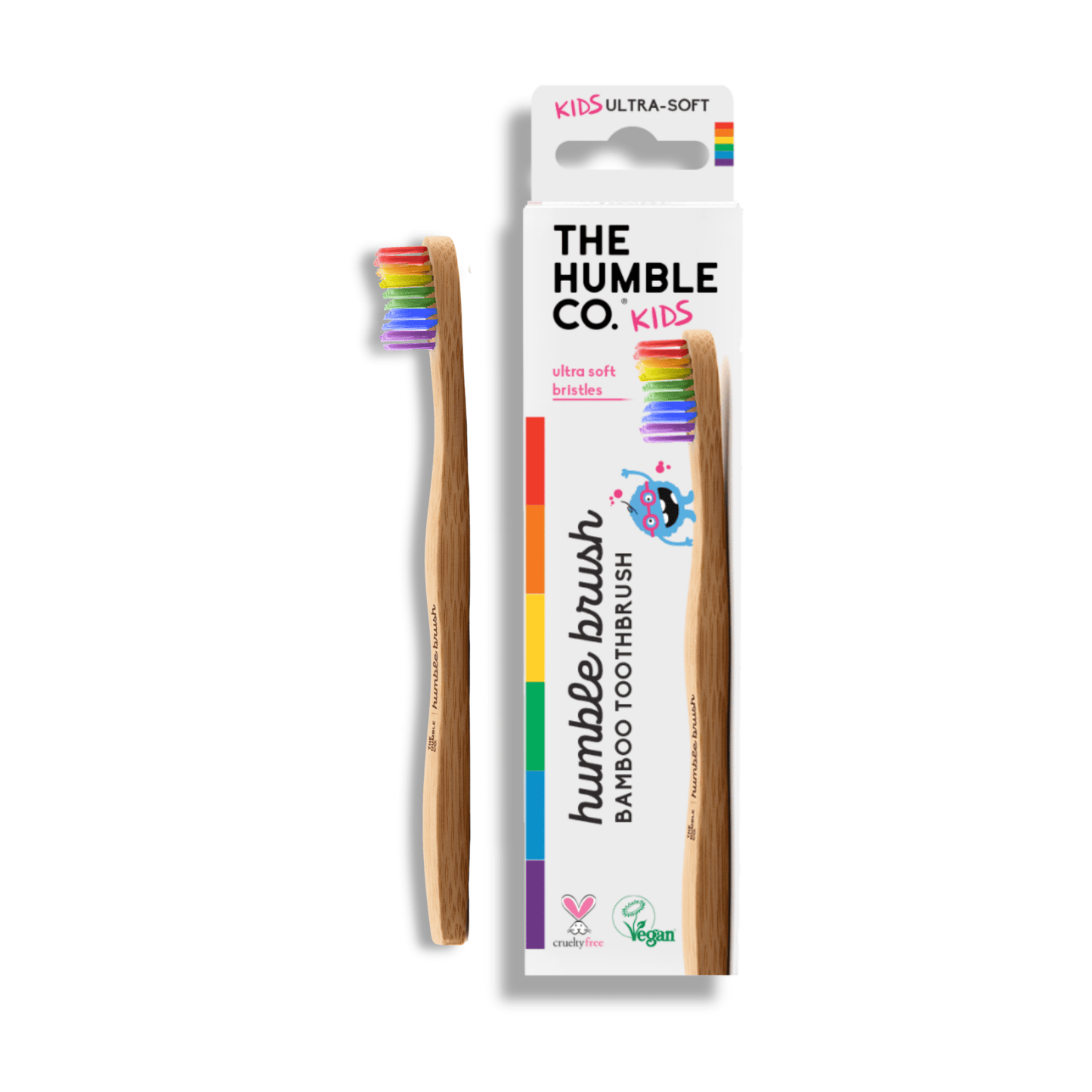 Humble Brush Kids Rainbow ultra - soft bristles - humble - usa