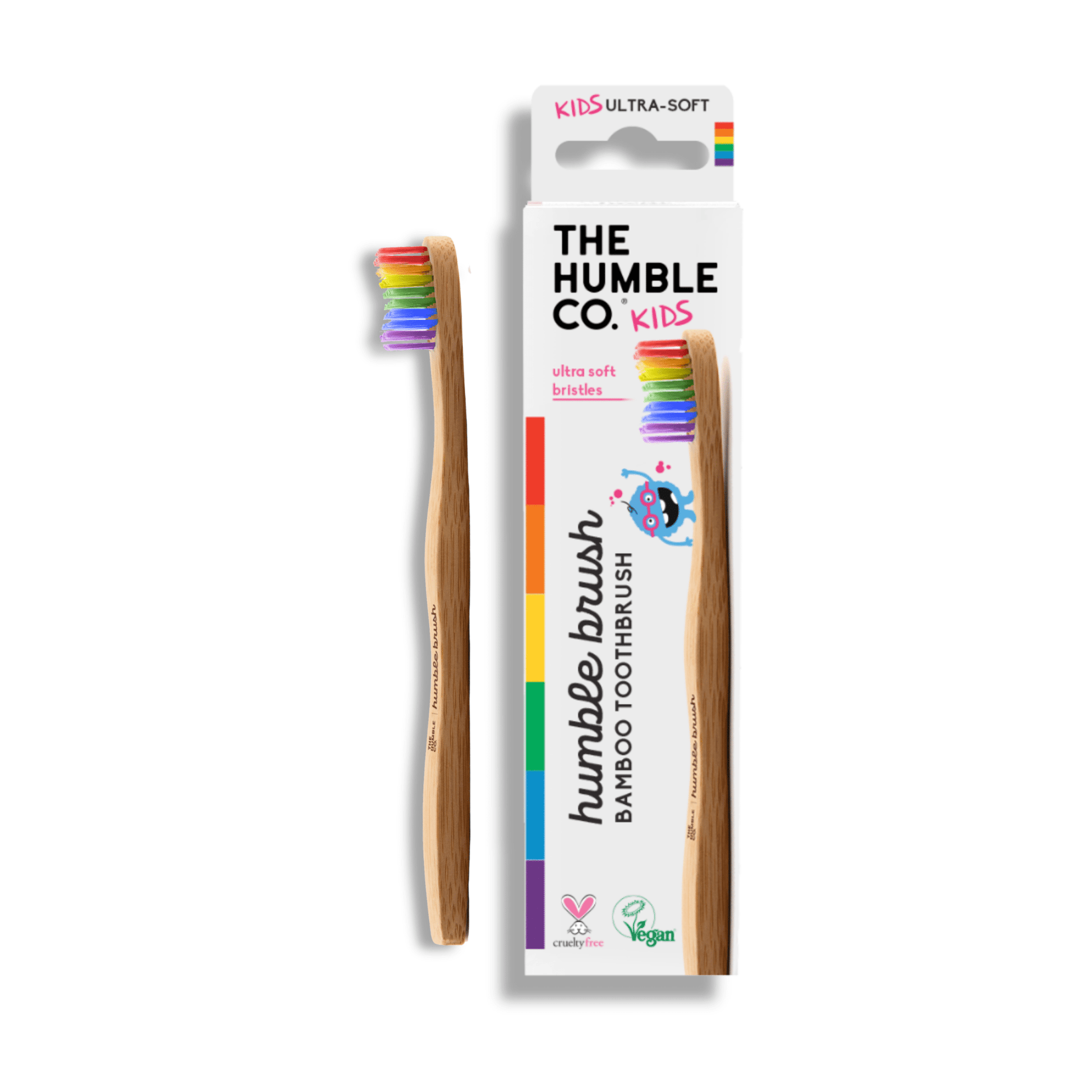 Humble Brush Kids Rainbow ultra - soft bristles - humble - usa