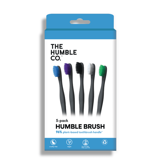 Plant based Toothbrush 5 - pack - Soft - humble - usa