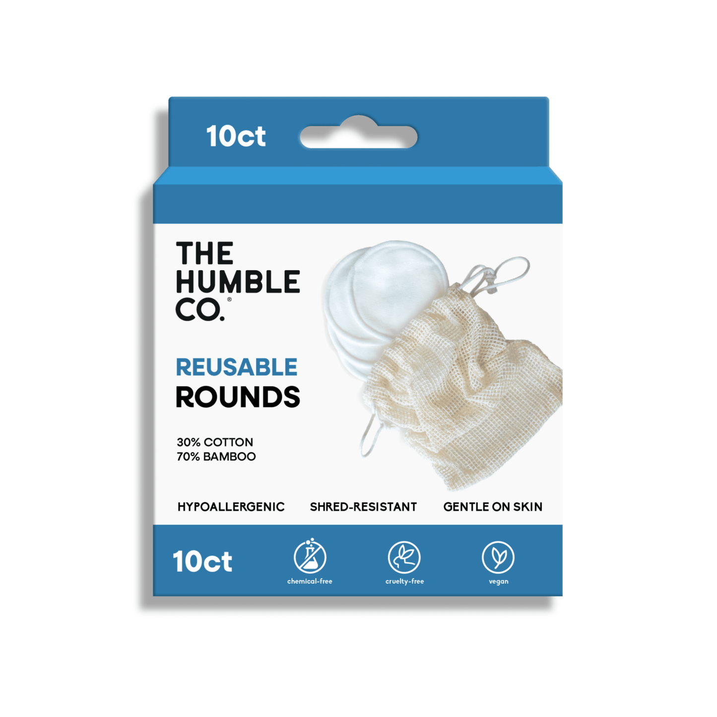 Reusable Rounds - White - humble - usa