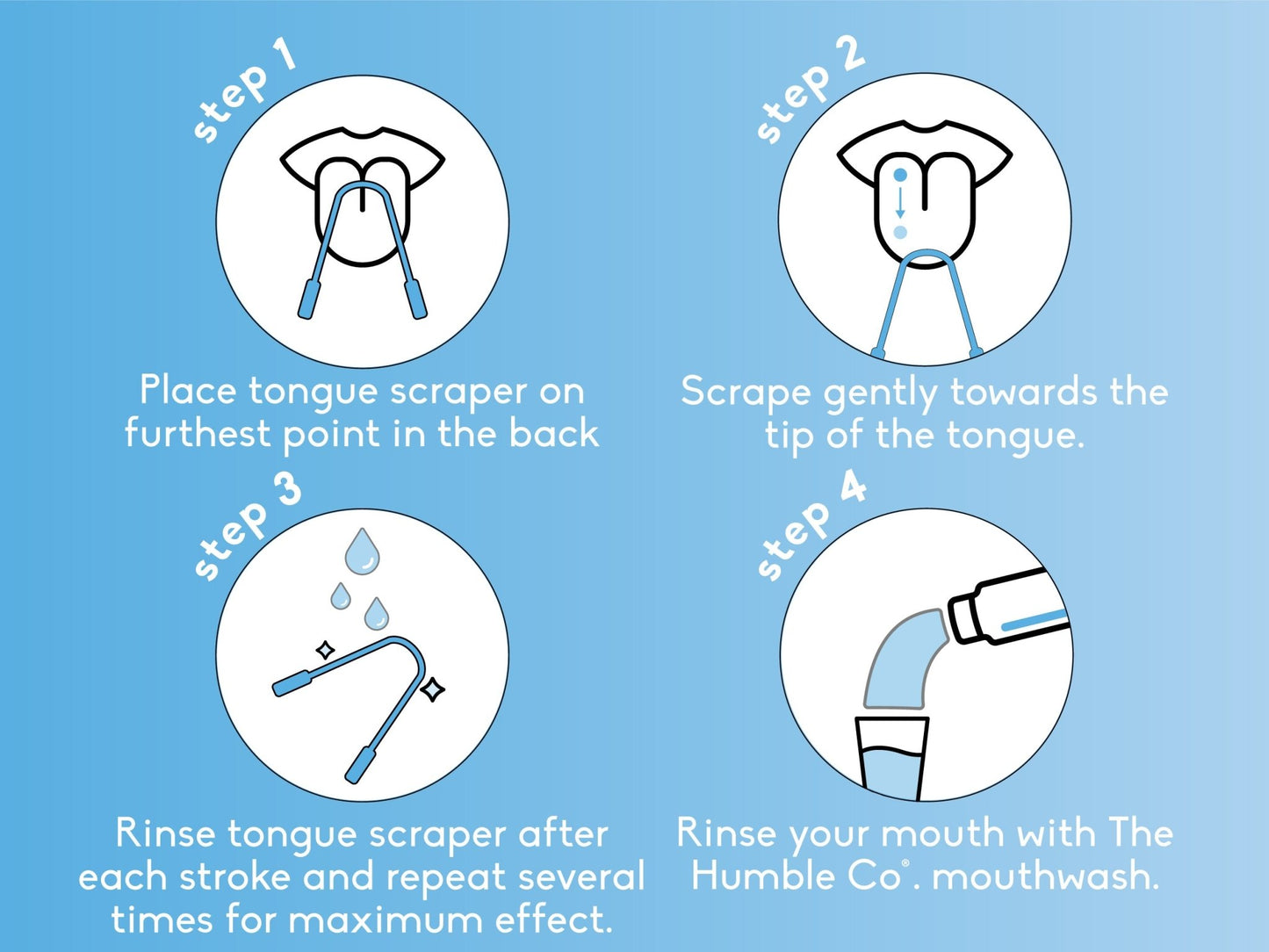 Tongue Scraper 2 - pack - humble - usa