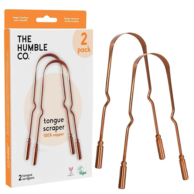 Tongue Scraper 2 - pack Copper - humble - usa