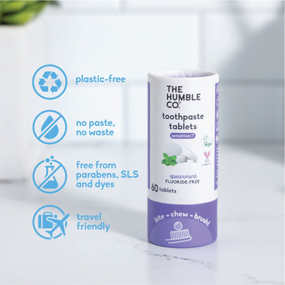 Toothpaste Tablets - Sensitive Spearmint - humble - usa