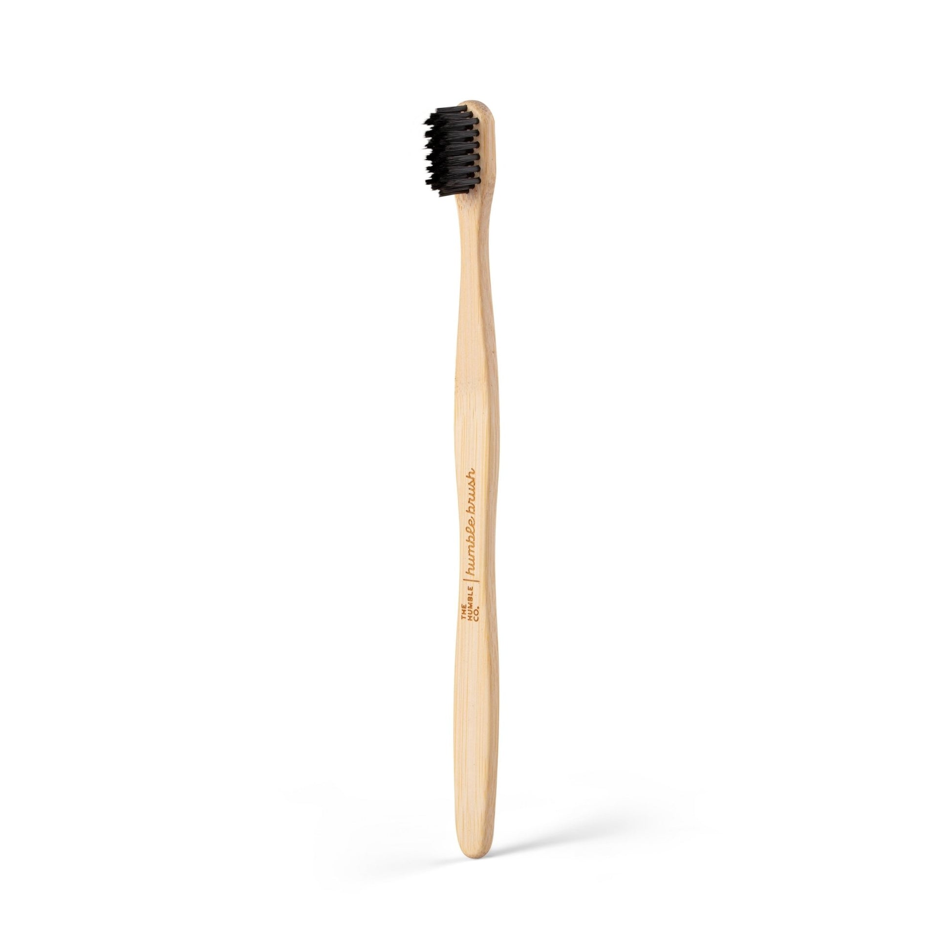 Adult Sensitive Bamboo Toothbrush - Black - humble-usa