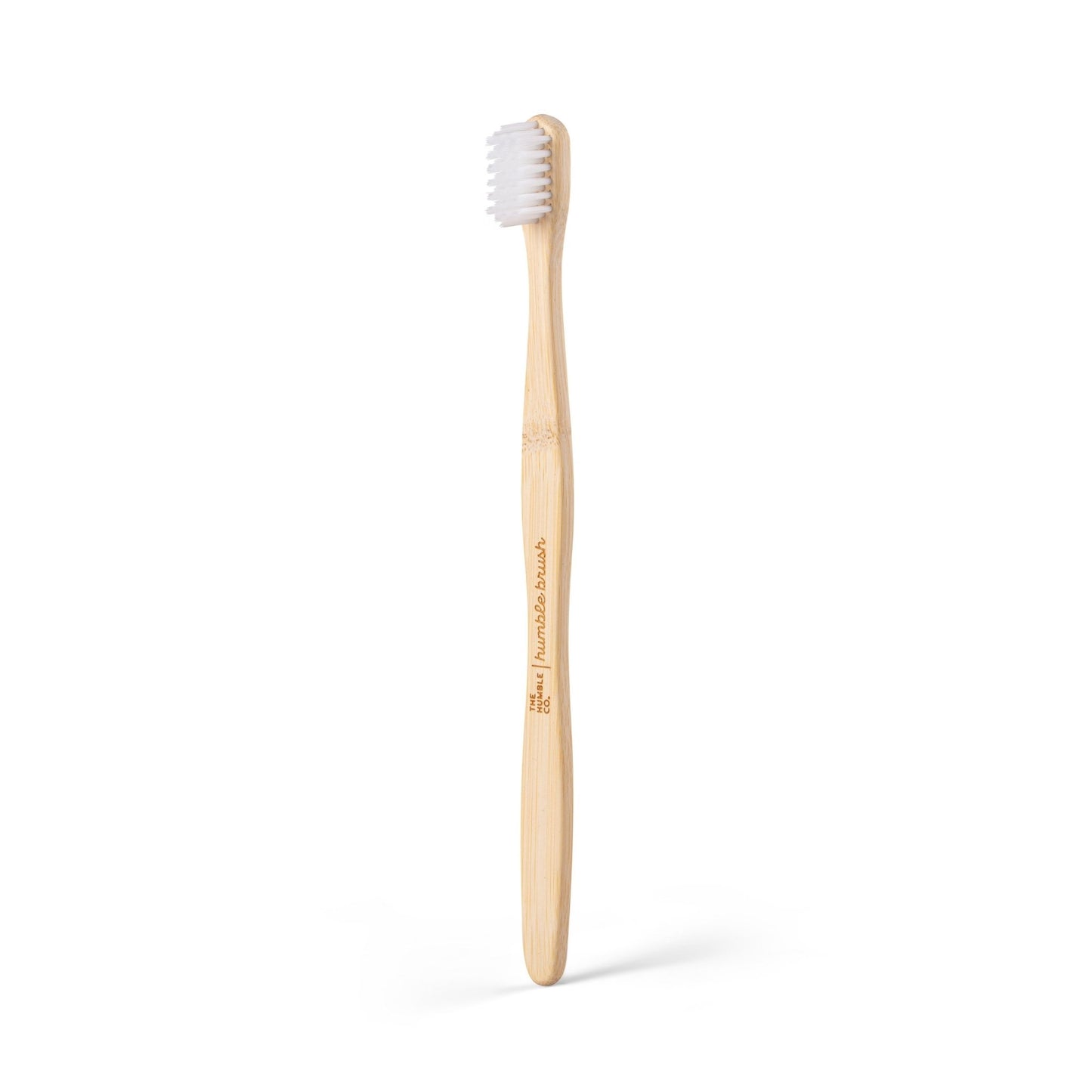 Adult Sensitive Bamboo Toothbrush - White - humble-usa