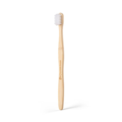 Adult Sensitive Bamboo Toothbrush - White - humble-usa