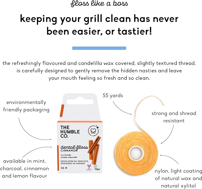 Dental Floss - Cinnamon 164 ft - 4 pack - humble-usa