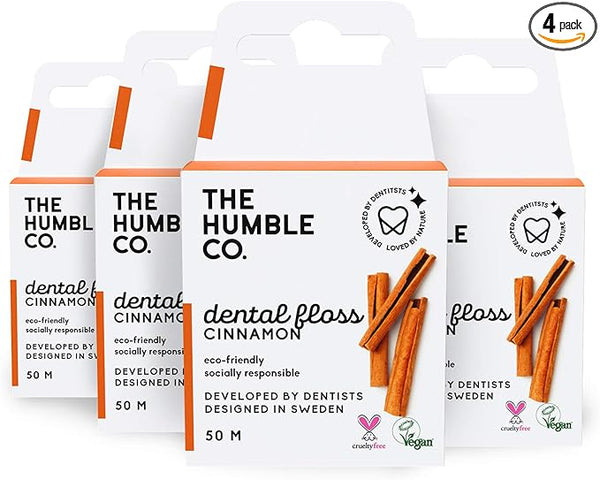 Dental Floss - Cinnamon 164 ft - 4 pack - humble-usa