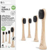 Electric Bamboo Replaceable Head Charcoal Bristle- 4 pack - humble-usa