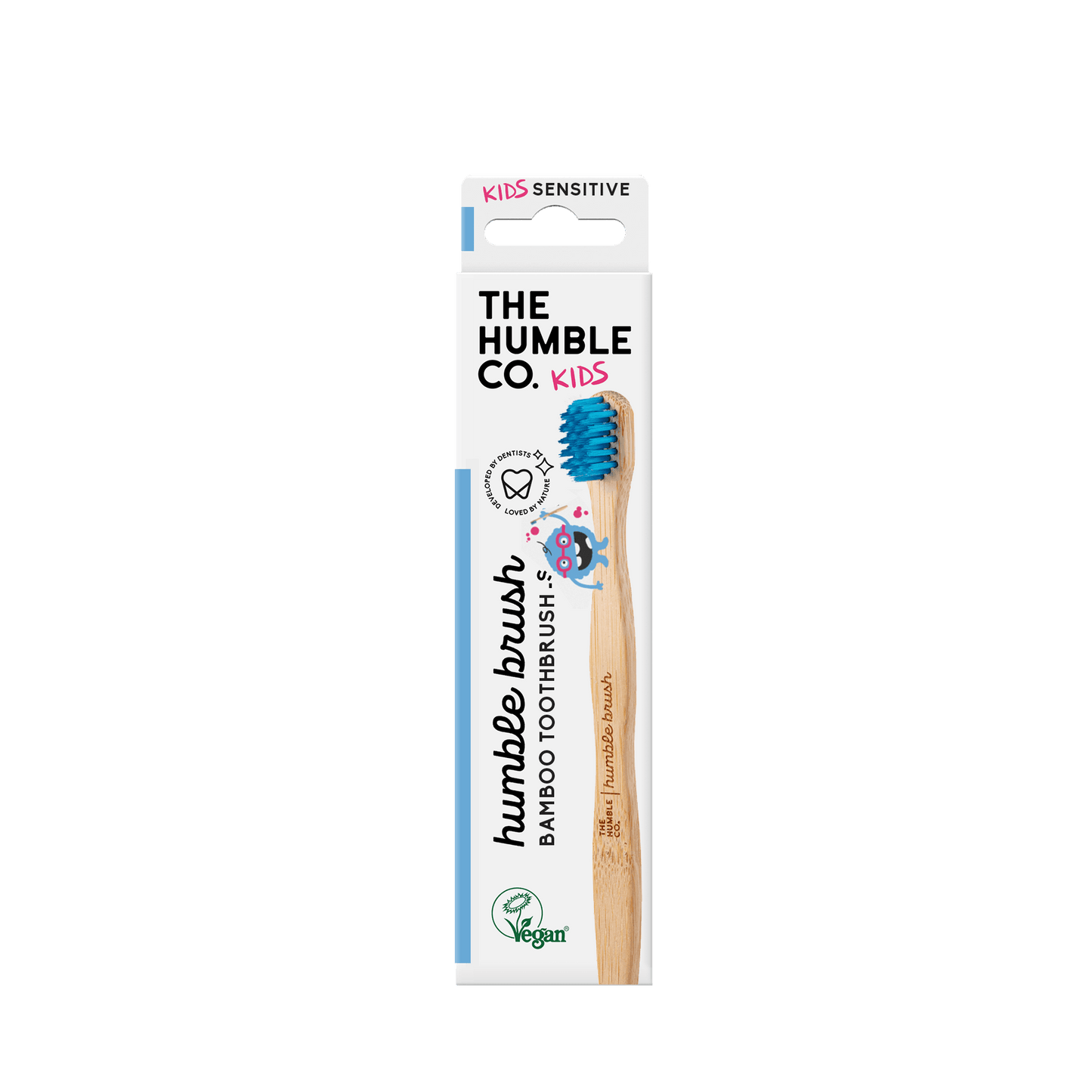 Humble Brush Kids - blue, sensitive bristles - humble-usa