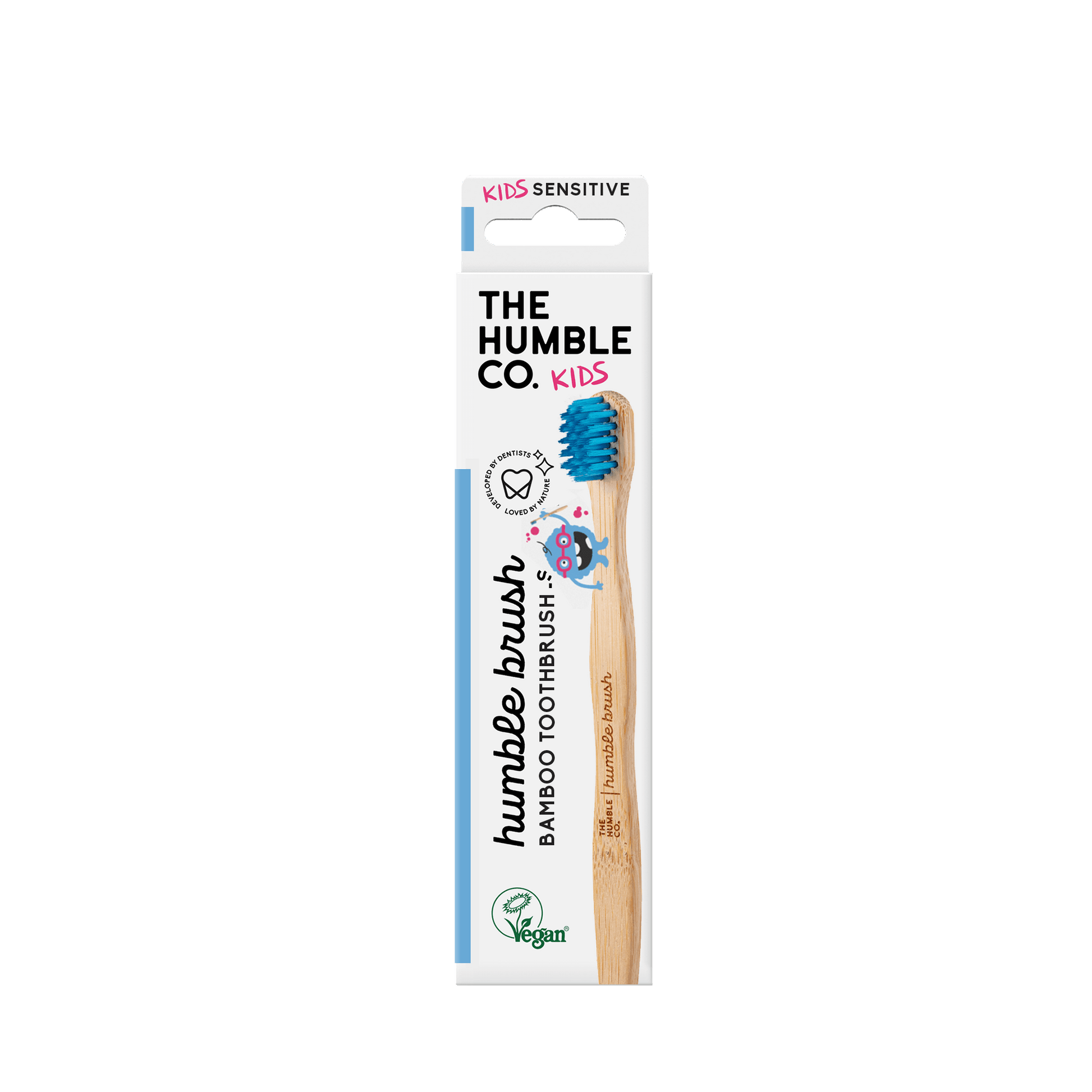 Humble Brush Kids - blue, sensitive bristles - humble-usa