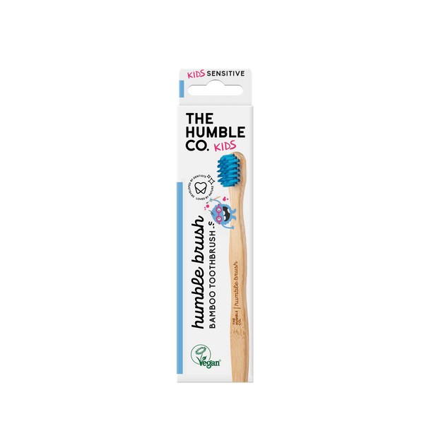 Humble Brush Kids - blue, sensitive bristles - humble-usa