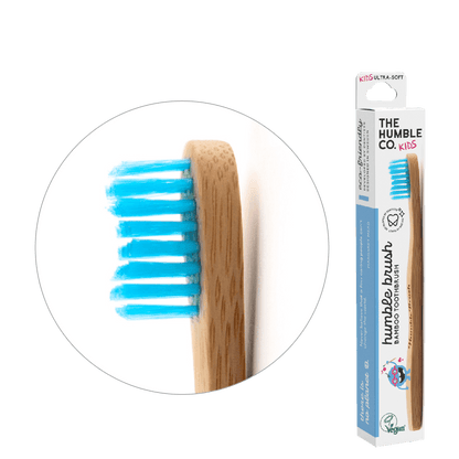 Humble Brush Kids - blue, ultra-soft bristles - humble-usa