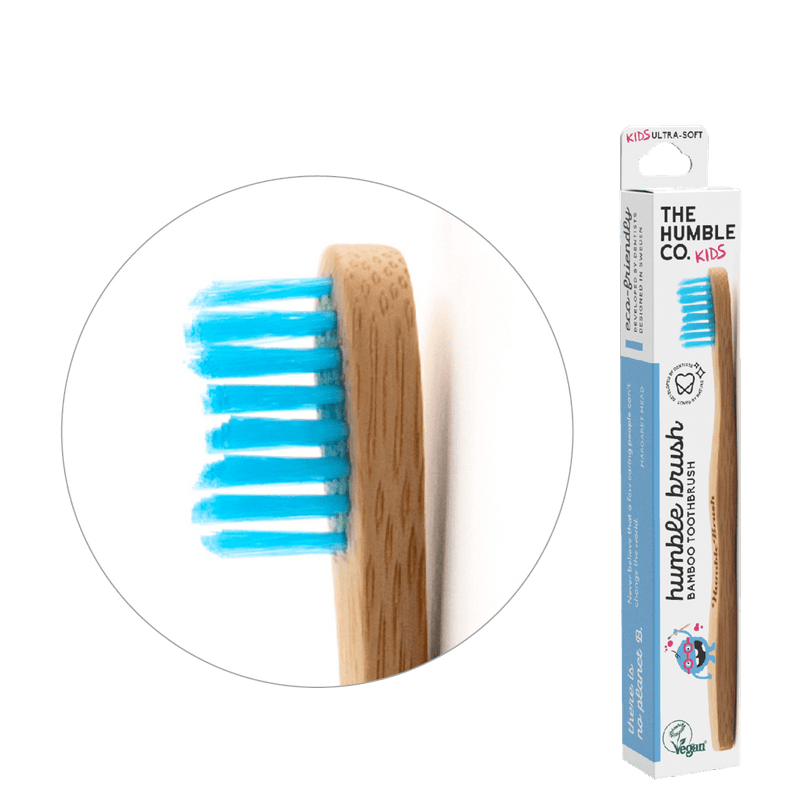 Humble Brush Kids - blue, ultra-soft bristles - humble-usa