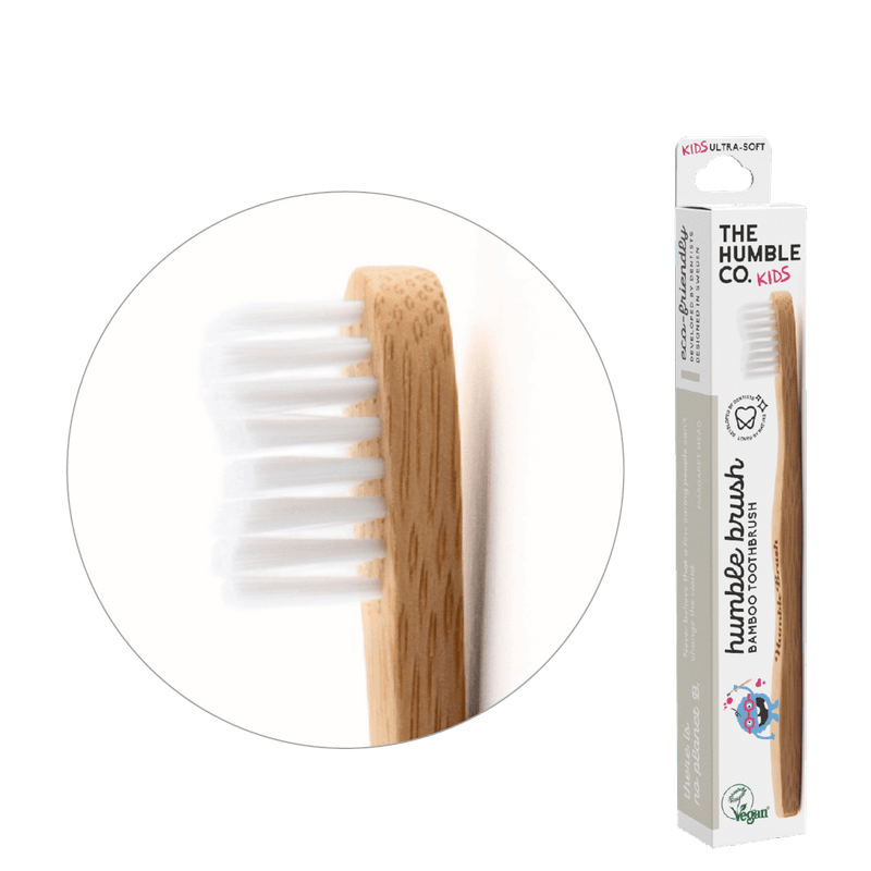 Humble Brush Kids - white, ultra-soft bristles - humble-usa
