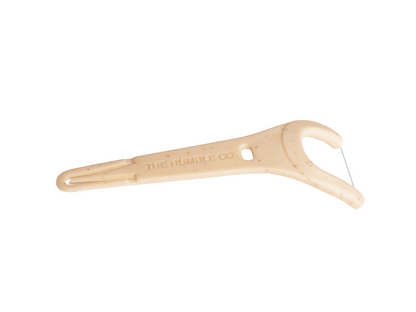 Natural Humble Floss Picks - Grip Handle - Mint (50 pcs) - humble-usa