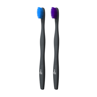 Plant based Toothbrush 2-pack - Sensitive Purple/Blue - humble-usa