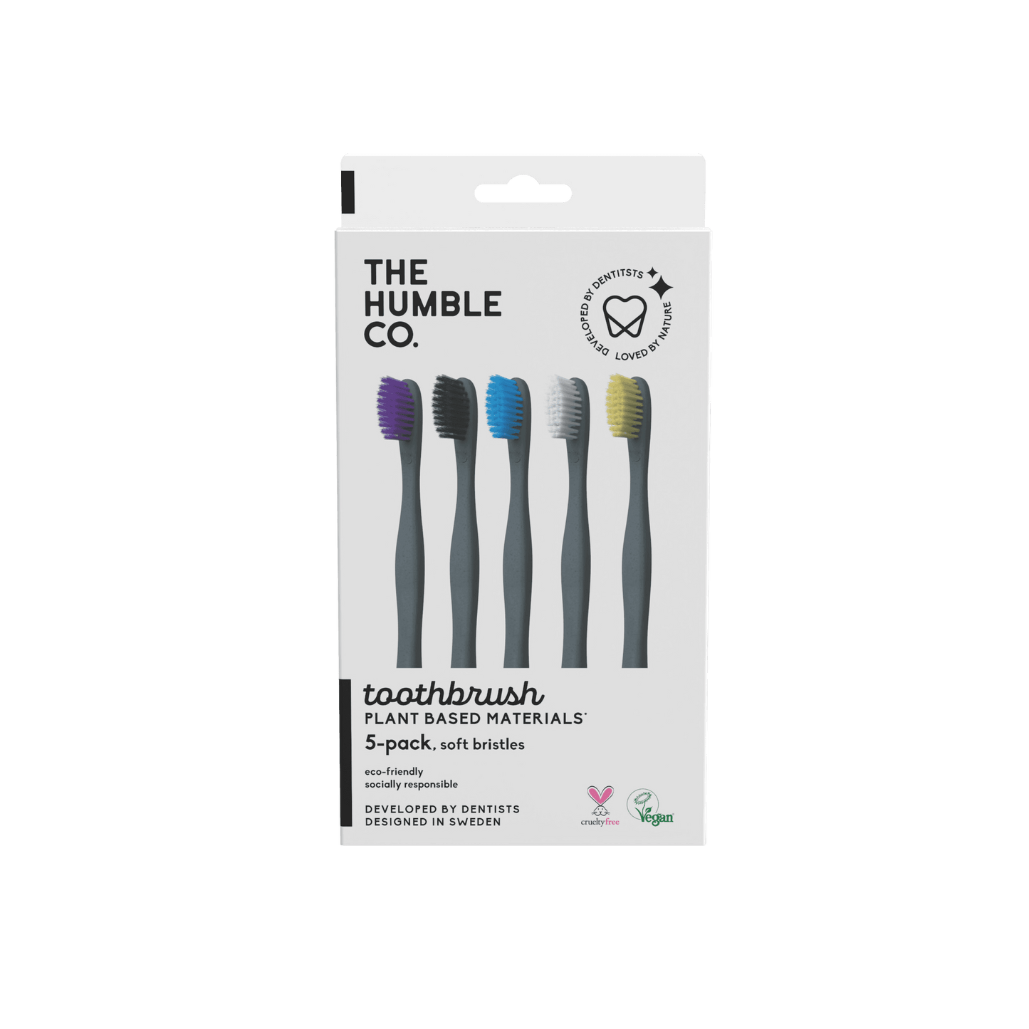 Plant based Toothbrush 5-pack - Sensitive - humble-usa