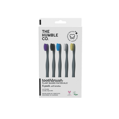 Plant based Toothbrush 5-pack - Sensitive - humble-usa