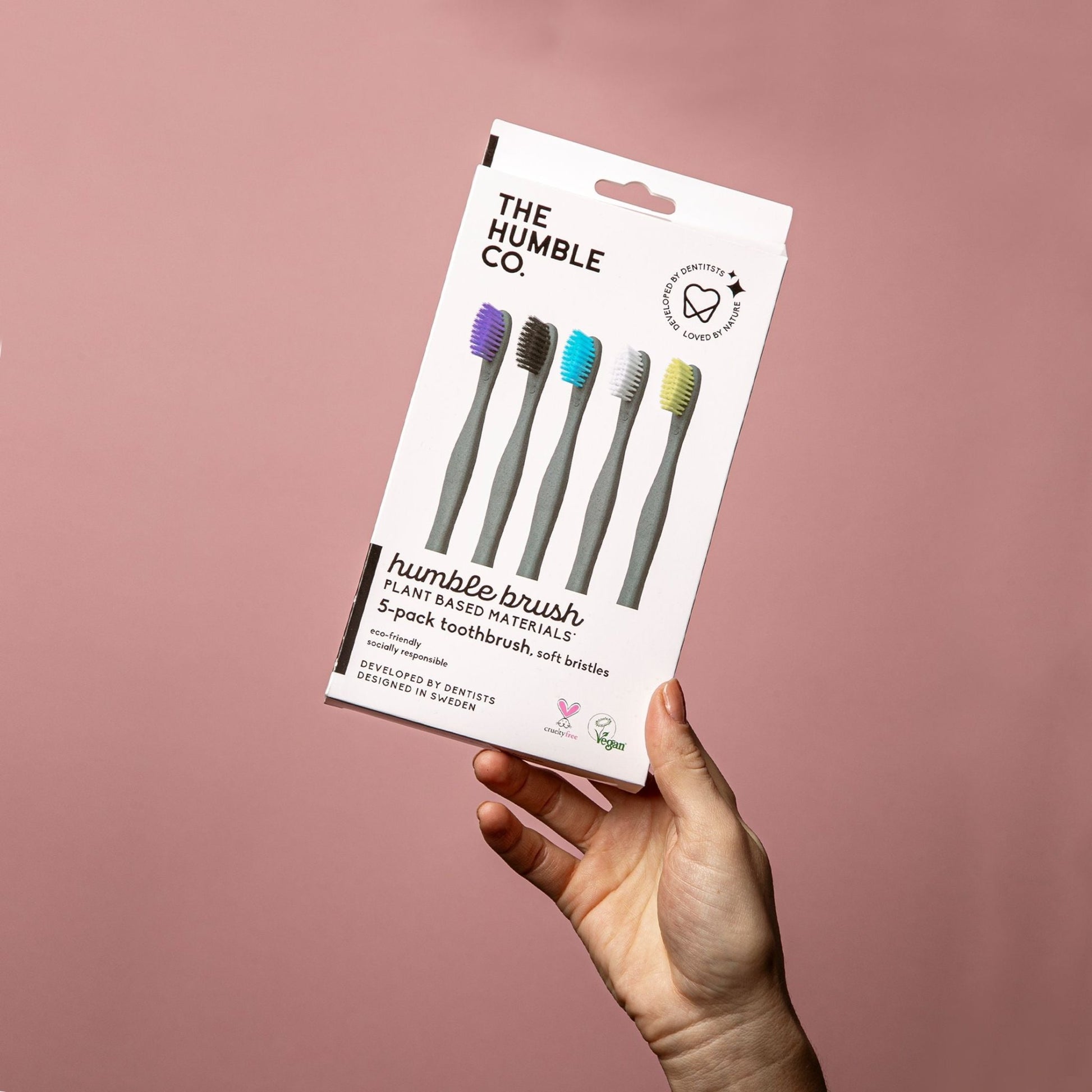 Plant based Toothbrush 5-pack - Soft - humble-usa