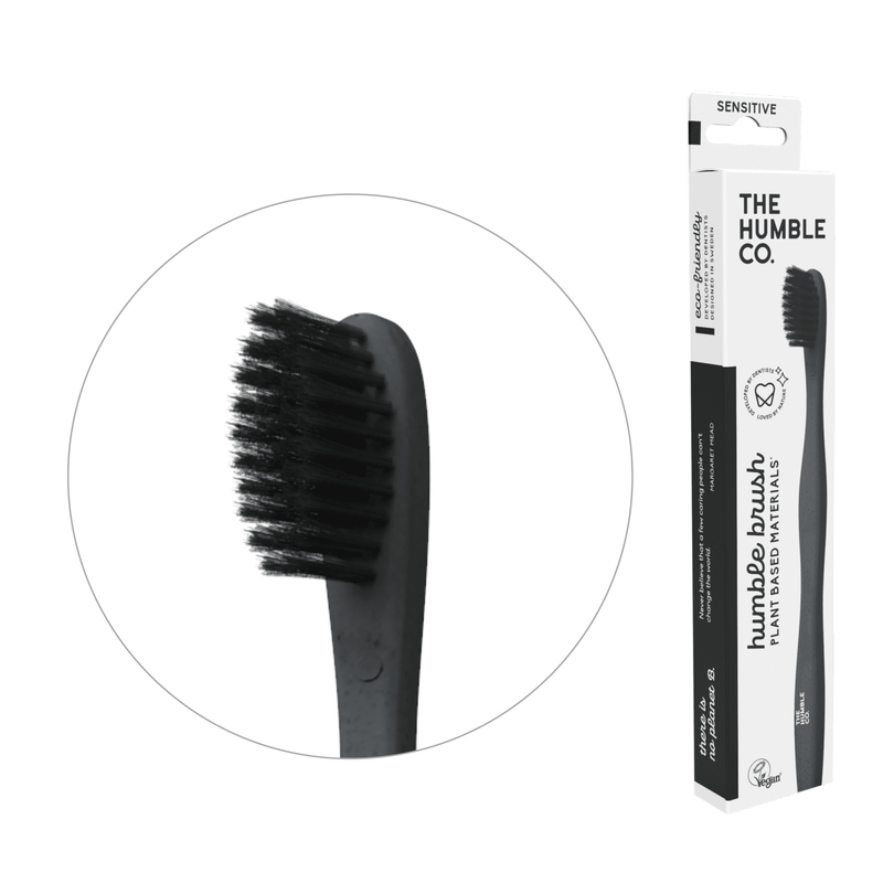 Plant based Toothbrush - Sensitive Black - humble-usa