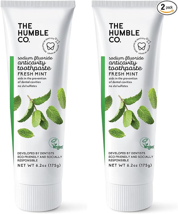 Toothpaste – Fresh Mint with fluoride 2 pack - humble-usa
